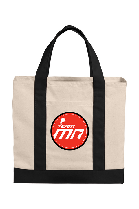 Port Authority Cotton Canvas Two-Tone Tote