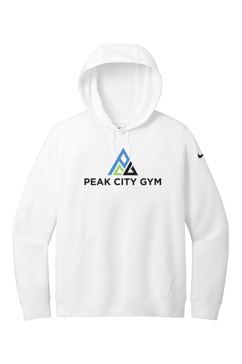Nike Ladies Club Fleece Sleeve Swoosh Pullover Hoodie