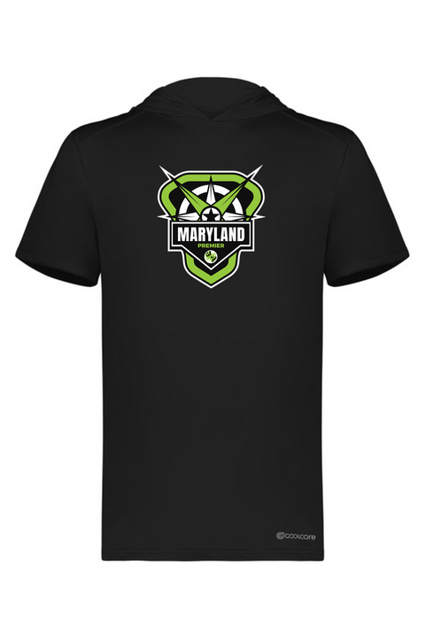 Holloway Adult Short Sleeve Hoodie Powered by Coolcore