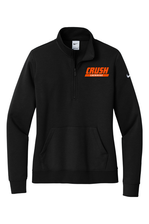 Nike Ladies Club Fleece Sleeve Swoosh 1/2-Zip
