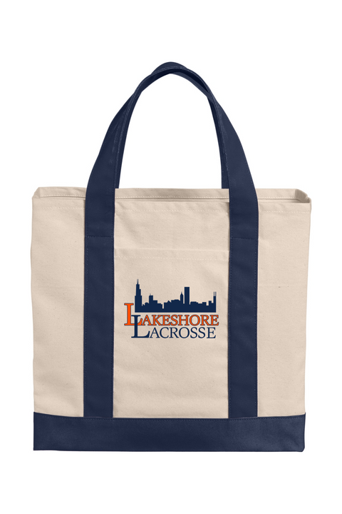 Port Authority Cotton Canvas Two-Tone Tote