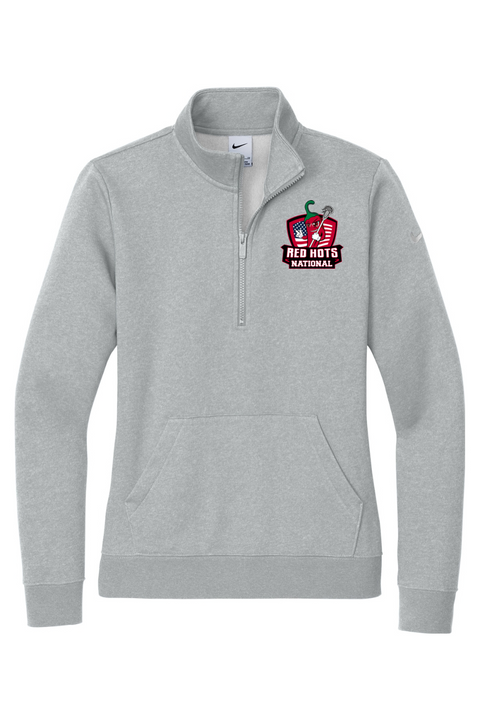 Nike Ladies Club Fleece Sleeve Swoosh 1/2-Zip