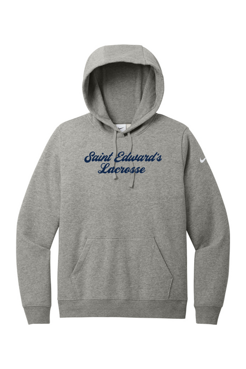 Nike Ladies Club Fleece Sleeve Swoosh Pullover Hoodie