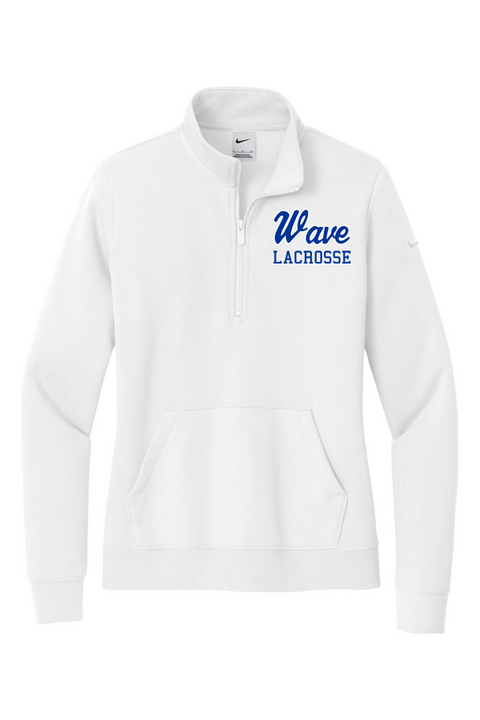 Nike Ladies Club Fleece Sleeve Swoosh 1/2-Zip
