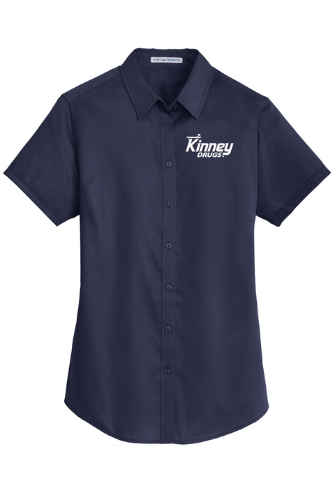 Port Authority Ladies Short Sleeve SuperPro Twill Shirt
