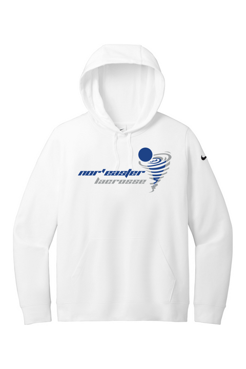 Nike Ladies Club Fleece Sleeve Swoosh Pullover Hoodie