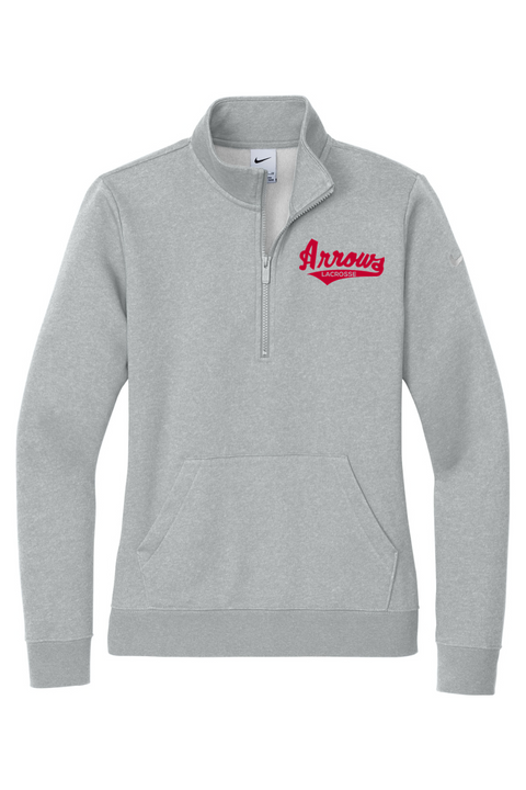 Nike Ladies Club Fleece Sleeve Swoosh 1/2-Zip