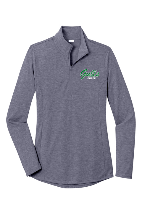 Sport-Tek Ladies PosiCharge Tri-Blend Wicking 1/4-Zip Pullover