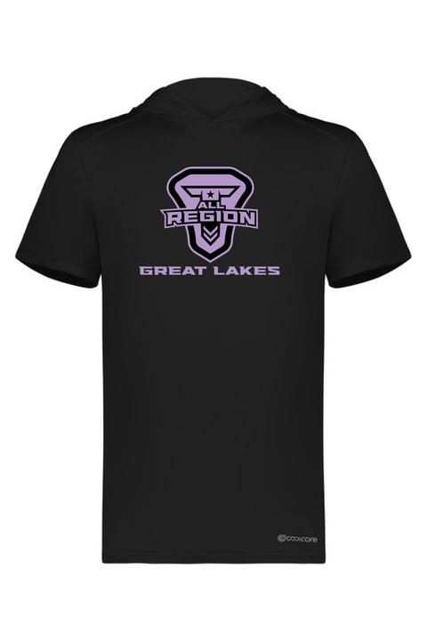 Holloway Adult Short Sleeve Hoodie Powered by Coolcore