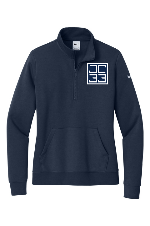 Nike Ladies Club Fleece Sleeve Swoosh 1/2-Zip