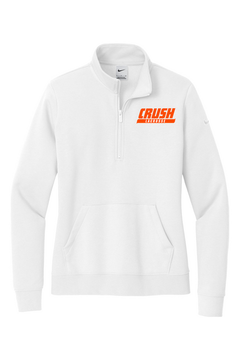 Nike Ladies Club Fleece Sleeve Swoosh 1/2-Zip