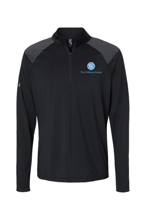 Adidas Shoulder Stripe Quarter-Zip Pullover