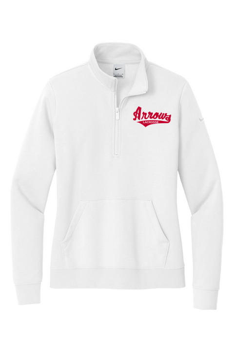 Nike Ladies Club Fleece Sleeve Swoosh 1/2-Zip