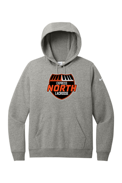 Nike Ladies Club Fleece Sleeve Swoosh Pullover Hoodie