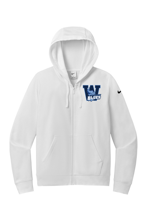 Nike Ladies Club Fleece Sleeve Swoosh Full-Zip Hoodie
