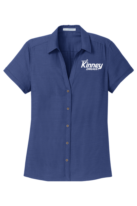 Port Authority Ladies Textured Camp Shirt