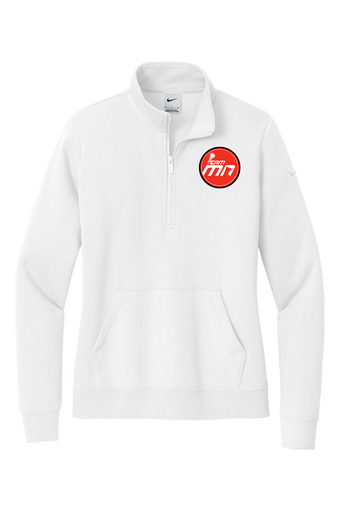 Nike Ladies Club Fleece Sleeve Swoosh 1/2-Zip