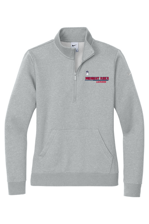 Nike Ladies Club Fleece Sleeve Swoosh 1/2-Zip