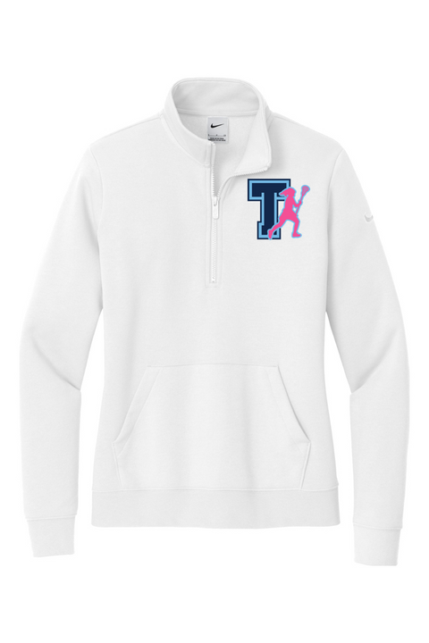 Nike Ladies Club Fleece Sleeve Swoosh 1/2-Zip