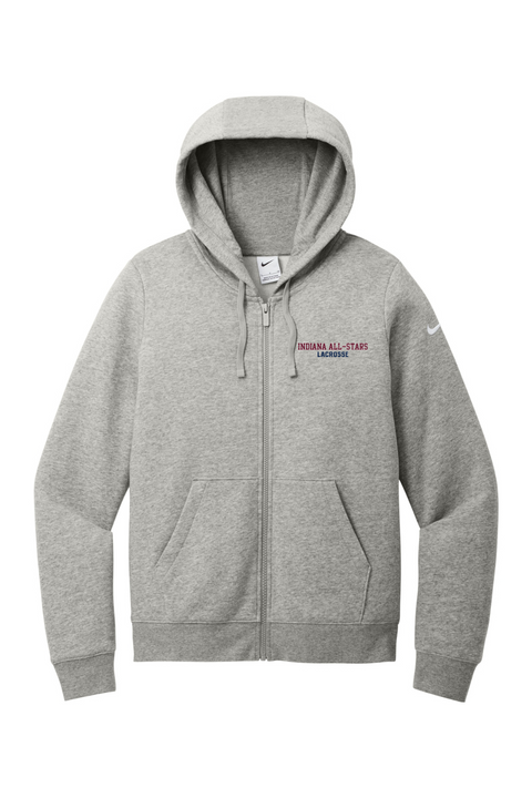 Nike Ladies Club Fleece Sleeve Swoosh Full-Zip Hoodie