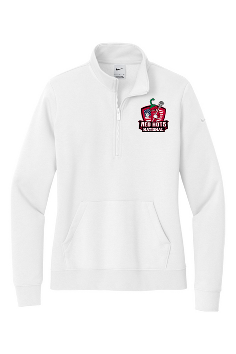 Nike Ladies Club Fleece Sleeve Swoosh 1/2-Zip