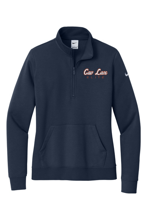 Nike Ladies Club Fleece Sleeve Swoosh 1/2-Zip