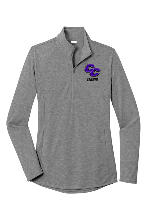 Sport-Tek Ladies PosiCharge Tri-Blend Wicking 1/4-Zip Pullover