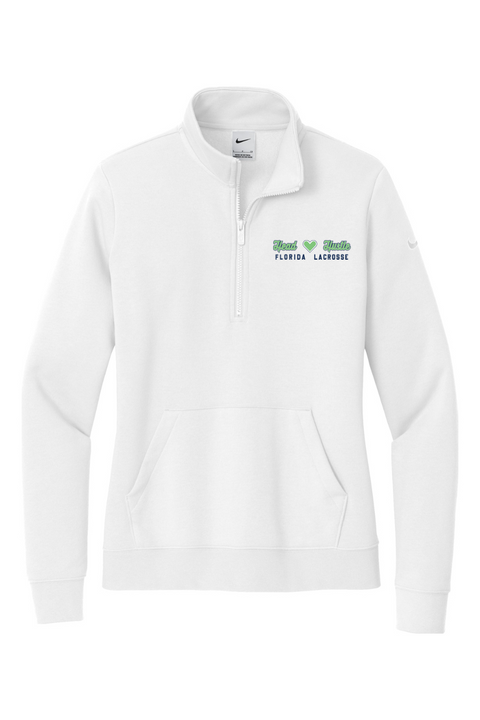 Nike Ladies Club Fleece Sleeve Swoosh 1/2-Zip