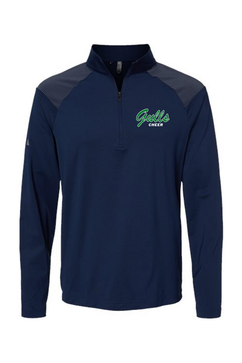 Adidas Men's Ultimate365 Lightweight Shoulder Stripe Quarter-Zip Pullover