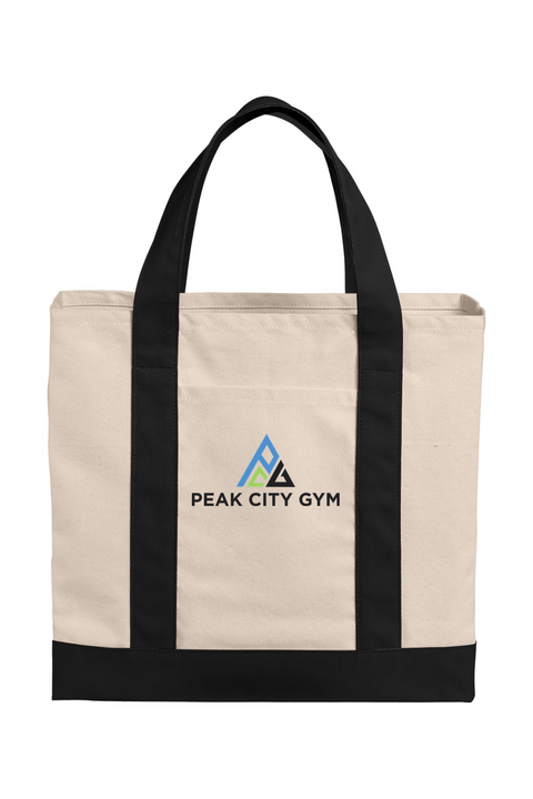 Port Authority Cotton Canvas Two-Tone Tote