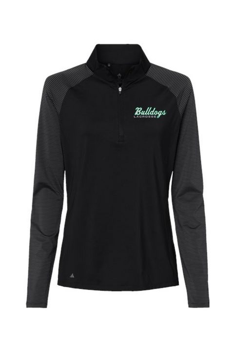 Adidas Women's Stripe Block Quarter-Zip Pullover