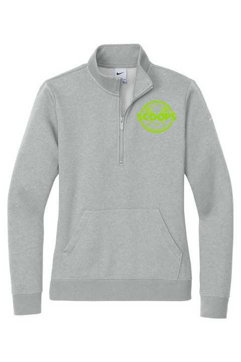 Nike Ladies Club Fleece Sleeve Swoosh 1/2-Zip