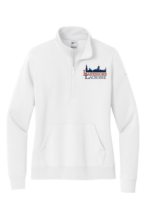 Nike Ladies Club Fleece Sleeve Swoosh 1/2-Zip