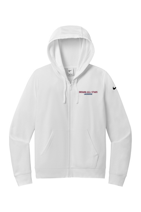 Nike Ladies Club Fleece Sleeve Swoosh Full-Zip Hoodie