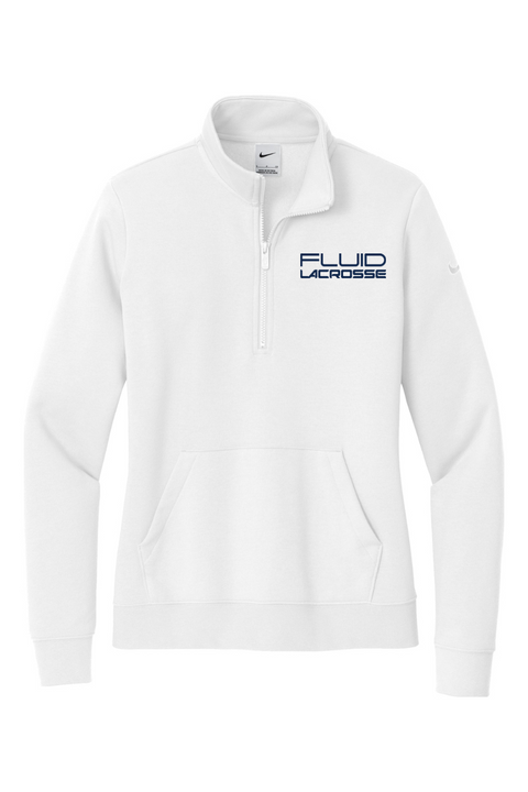 Nike Ladies Club Fleece Sleeve Swoosh 1/2-Zip