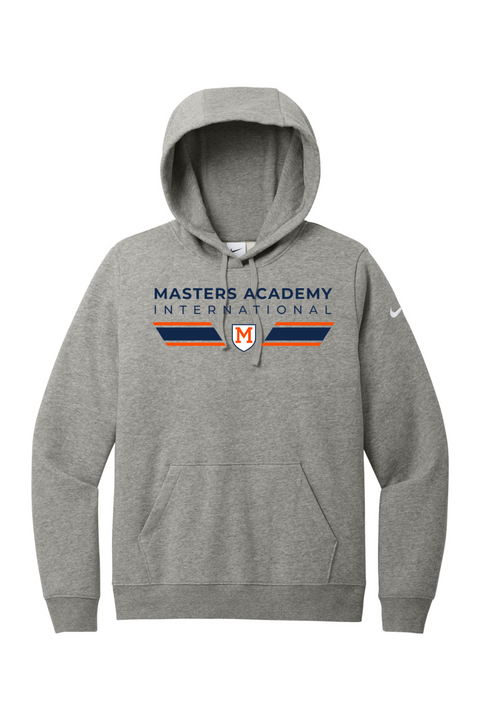 Nike Ladies Club Fleece Sleeve Swoosh Pullover Hoodie