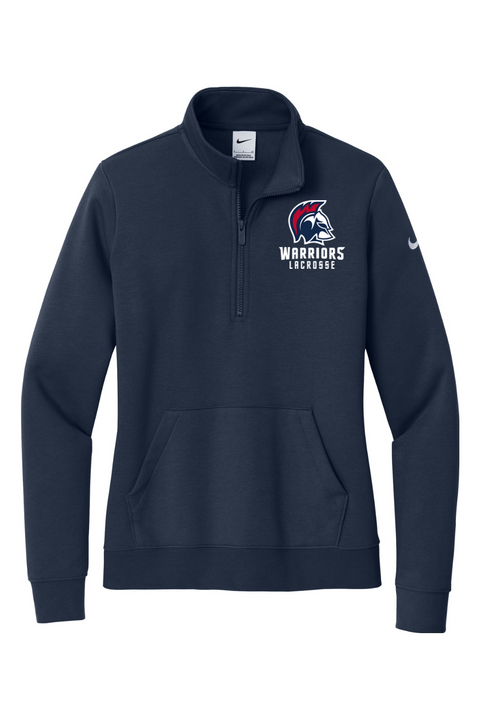 Nike Ladies Club Fleece Sleeve Swoosh 1/2-Zip