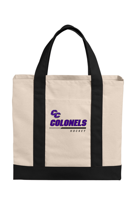Port Authority Cotton Canvas Two-Tone Tote