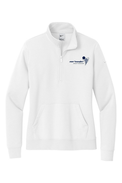 Nike Ladies Club Fleece Sleeve Swoosh 1/2-Zip