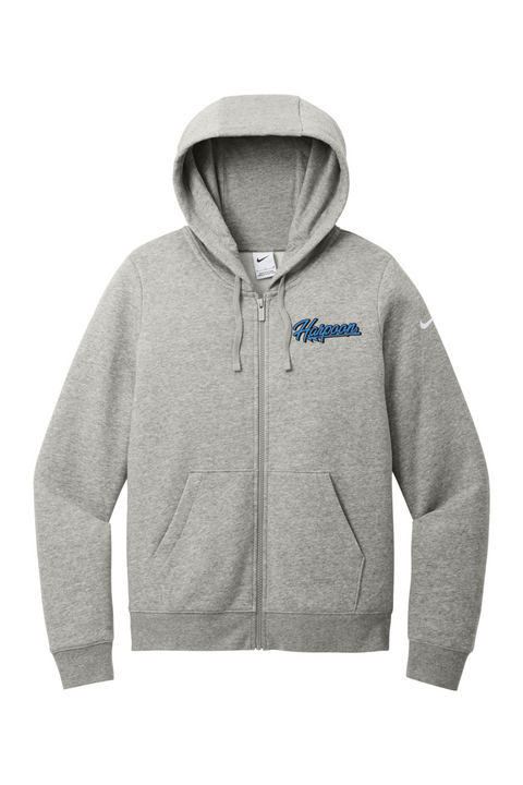 Nike Ladies Club Fleece Sleeve Swoosh Full-Zip Hoodie