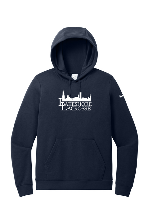 Nike Ladies Club Fleece Sleeve Swoosh Pullover Hoodie