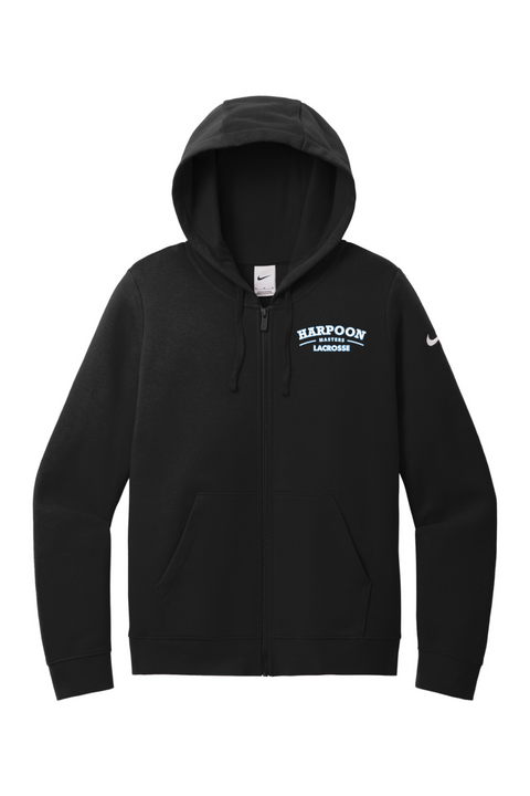 Nike Ladies Club Fleece Sleeve Swoosh Full-Zip Hoodie