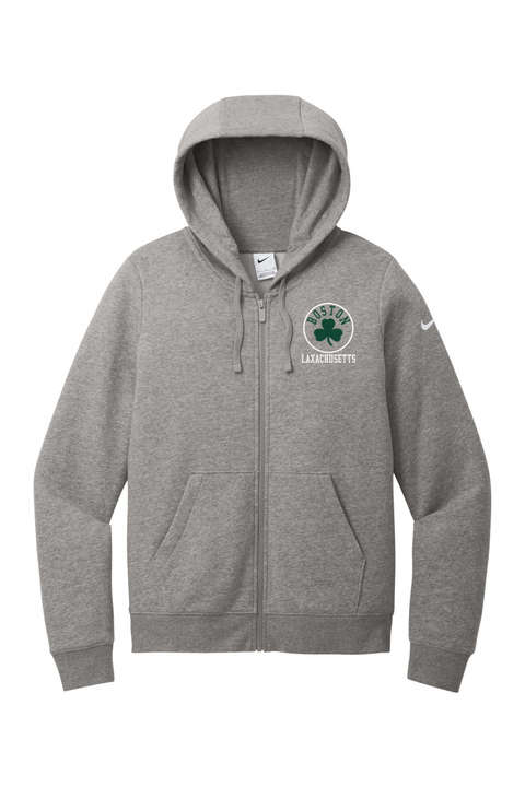 Nike Ladies Club Fleece Sleeve Swoosh Full-Zip Hoodie