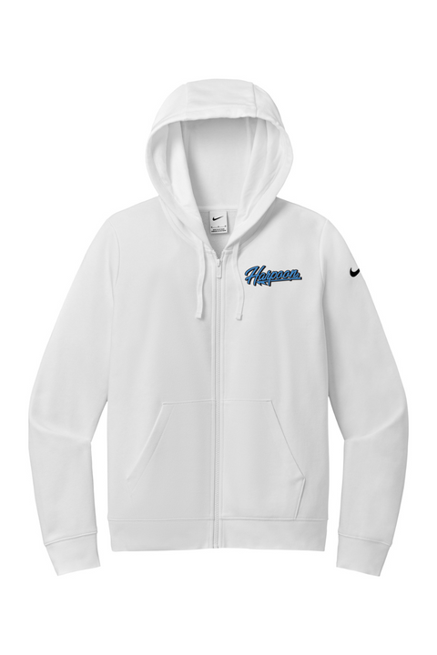 Nike Ladies Club Fleece Sleeve Swoosh Full-Zip Hoodie