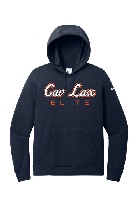 Nike Ladies Club Fleece Sleeve Swoosh Pullover Hoodie