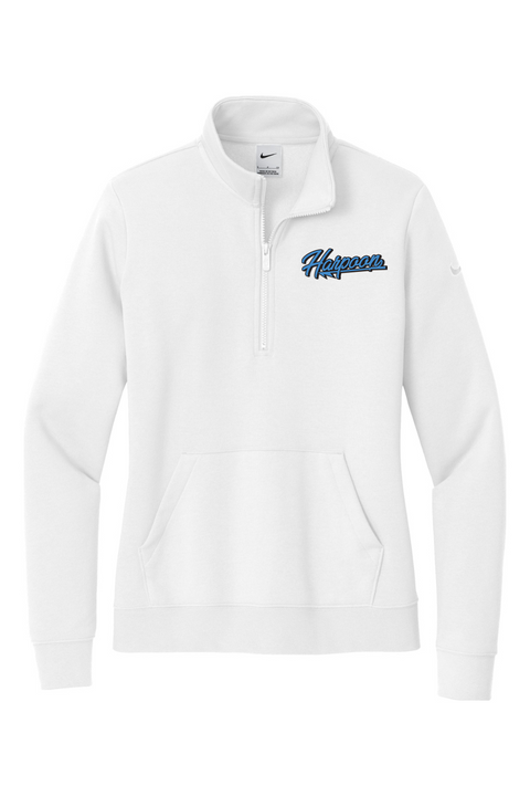 Nike Ladies Club Fleece Sleeve Swoosh 1/2-Zip