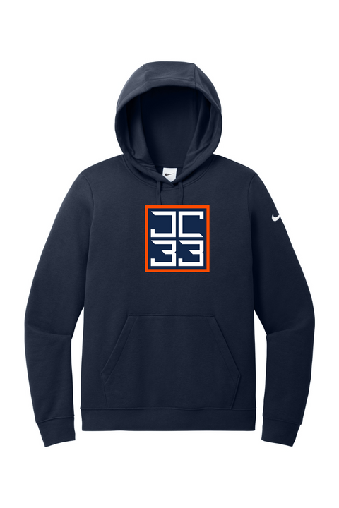 Nike Ladies Club Fleece Sleeve Swoosh Pullover Hoodie