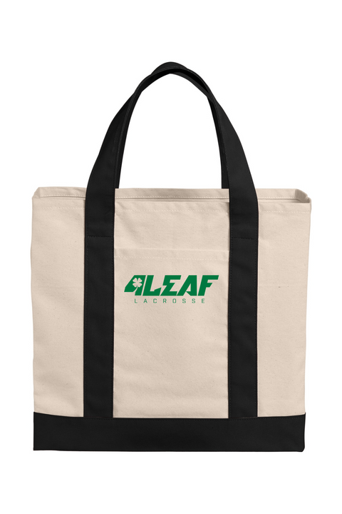 Port Authority Cotton Canvas Two-Tone Tote