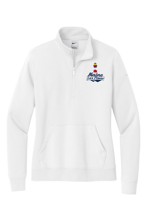 Nike Ladies Club Fleece Sleeve Swoosh 1/2-Zip
