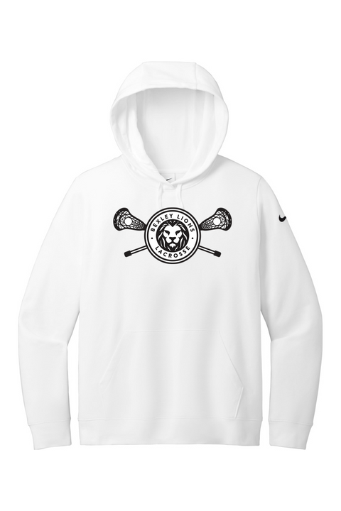 Nike Ladies Club Fleece Sleeve Swoosh Pullover Hoodie